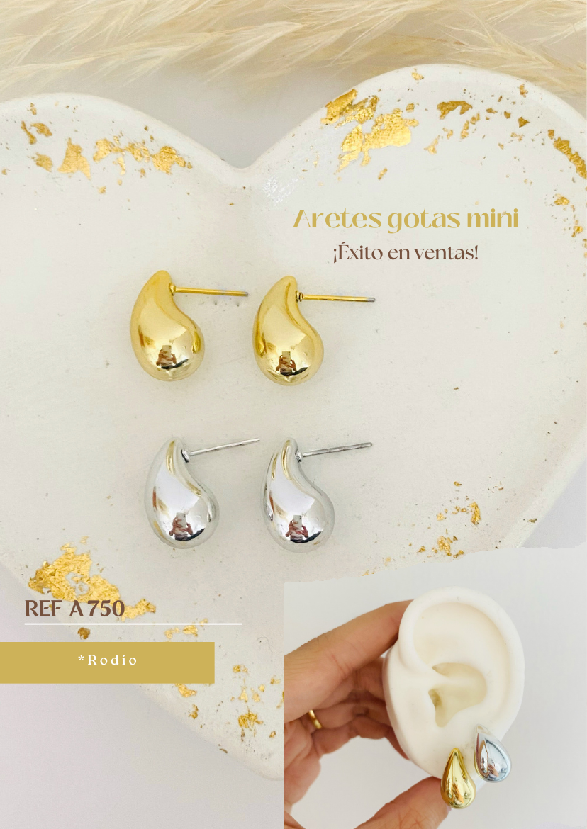 Aretes gotas mini