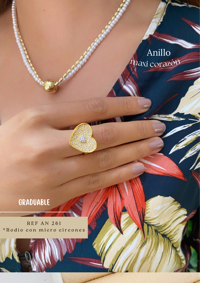 Anillo maxi corazón
