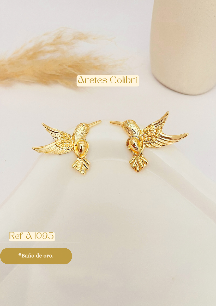 Aretes Colibrí